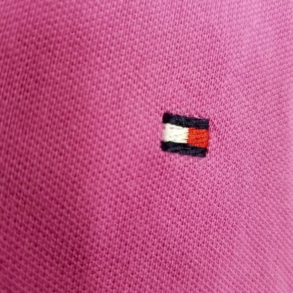 Plus Size Tommy Hilfiger Hot Pink Polo Shirt - Picture 7 of 8